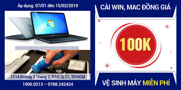 cài win, mac đồng giá 100k