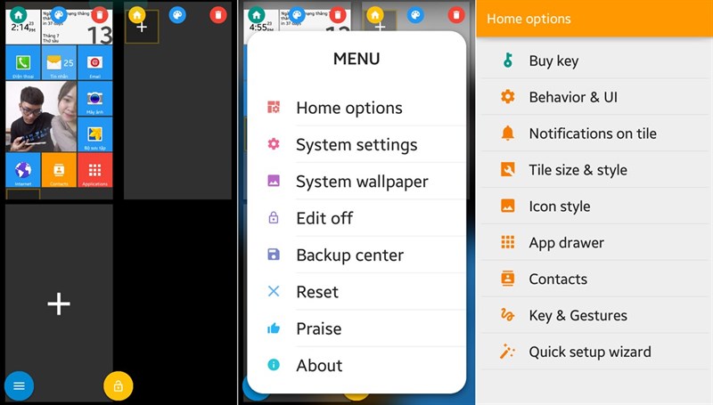 mang giao diện Windows 10 lên thiết bị Android 4