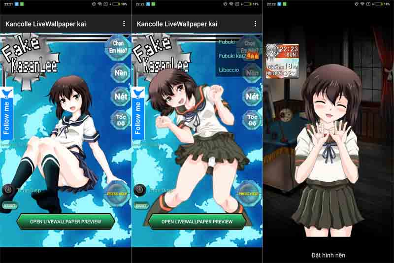 tạo ảnh nền nhân vật anime chuyển động trên smartphone 3